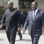 IVORY COST - GHANA / MARITIME BOUNDARY : OUATTARA AND DRAMANI FOR NEGOTIATED SOLUTION